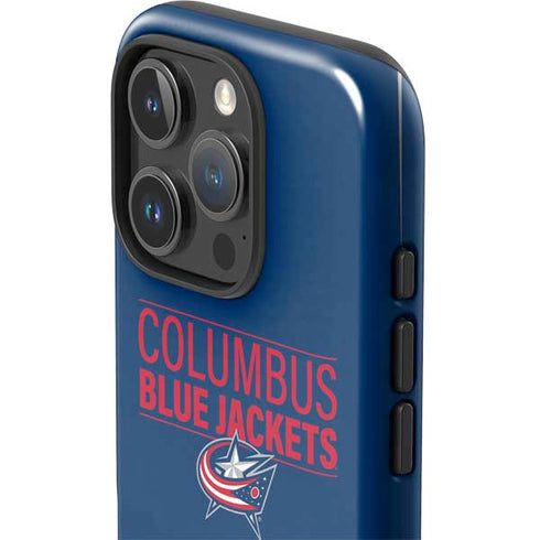 NHL Columbus Blue Jackets Lineup iPhone 16 Pro Impact Case