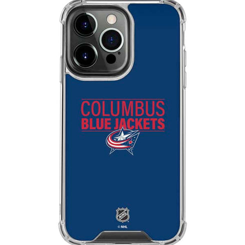 NHL Columbus Blue Jackets Lineup iPhone 16 Pro Max Clear Case
