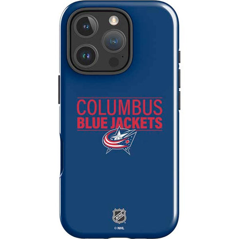 NHL Columbus Blue Jackets Lineup iPhone 16 Pro Max Impact Case