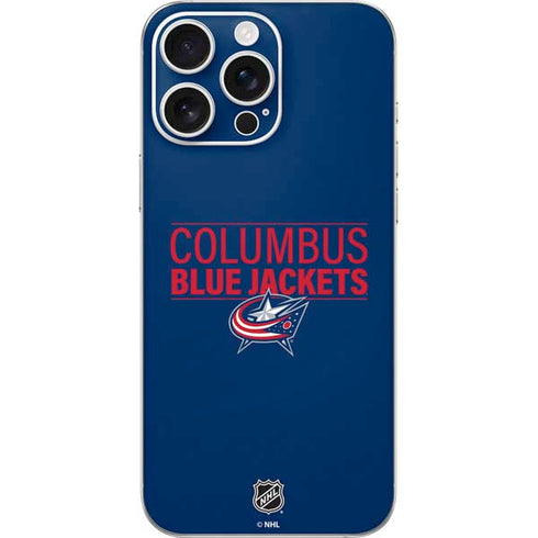 NHL Columbus Blue Jackets Lineup iPhone 16 Pro Max Skin