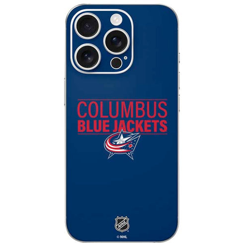 NHL Columbus Blue Jackets Lineup iPhone 16 Pro Skin