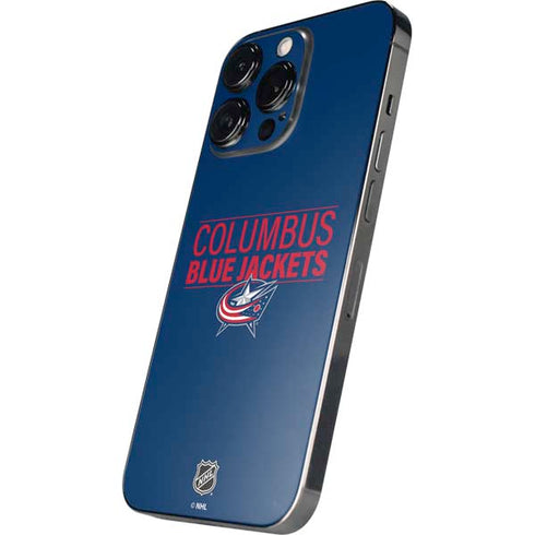 NHL Columbus Blue Jackets Lineup iPhone 16 Pro Skin
