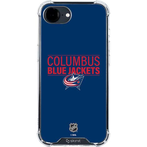 NHL Columbus Blue Jackets Lineup iPhone 16e Clear Case