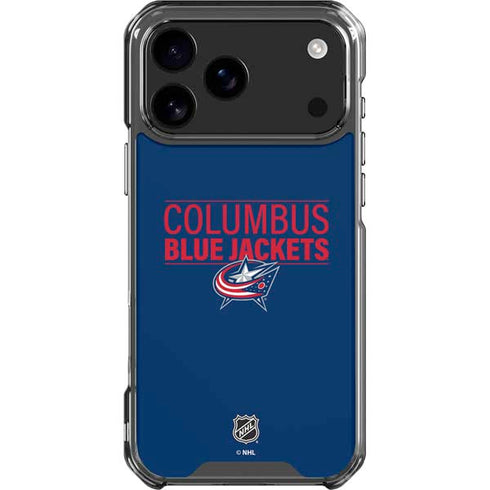 NHL Columbus Blue Jackets Lineup iPhone 18 Pro Max Clear Case