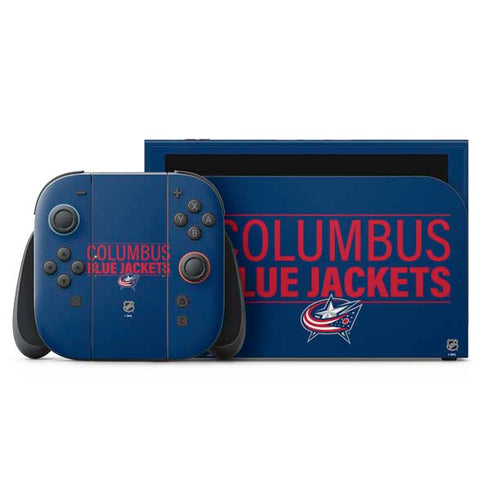NHL Columbus Blue Jackets Lineup Nintendo Switch 2 (2025) with Joy-Con Skin