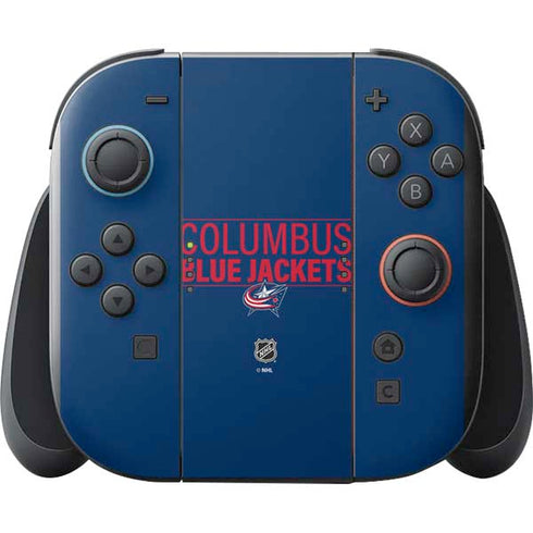NHL Columbus Blue Jackets Lineup Nintendo Switch 2 (2025) with Joy-Con Skin
