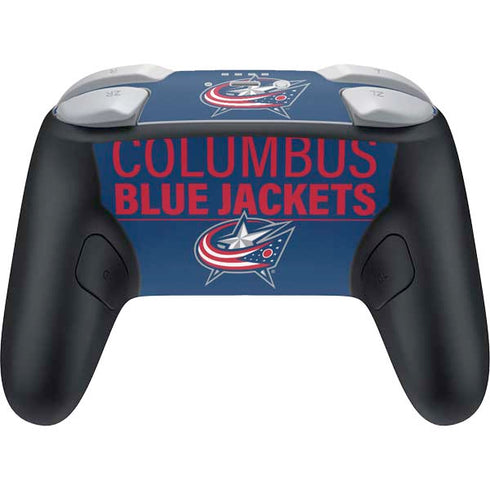 NHL Columbus Blue Jackets Lineup Nintendo Switch 2 (2025) Pro Controller Skin