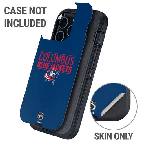 NHL Columbus Blue Jackets Lineup Otterbox Defender iPhone Skin