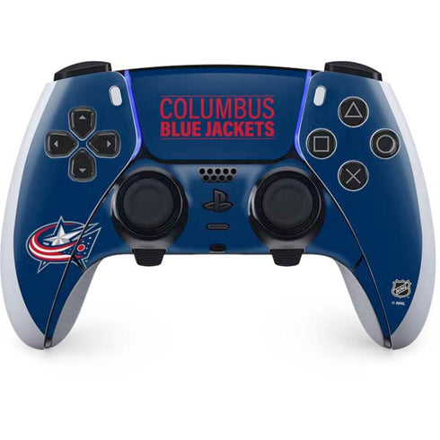 NHL Columbus Blue Jackets Lineup PS5 DualSense Edge Pro Controller Skin
