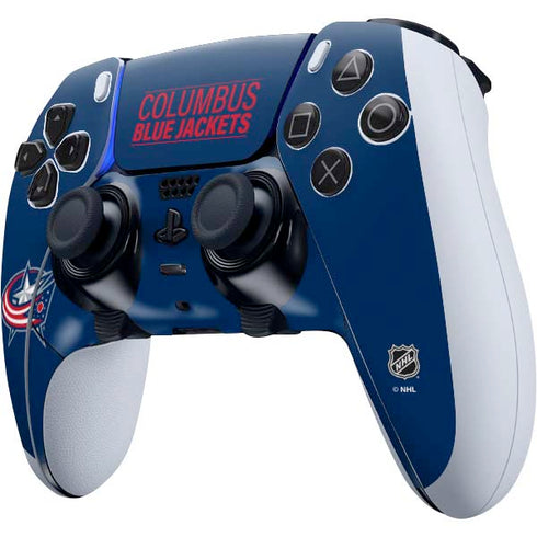 NHL Columbus Blue Jackets Lineup PS5 DualSense Edge Pro Controller Skin