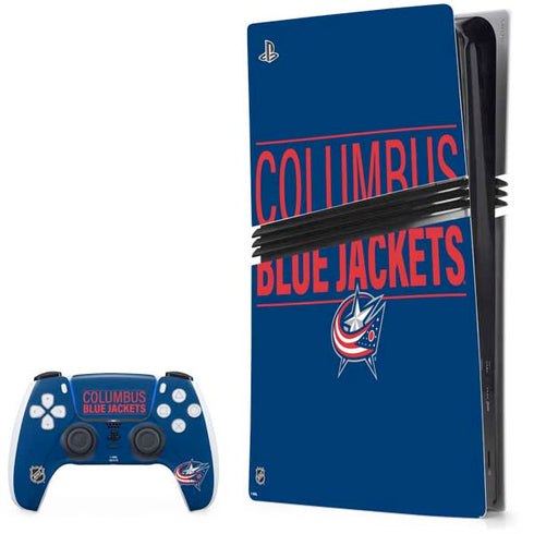 NHL Columbus Blue Jackets Lineup PS5 Pro Bundle Skin