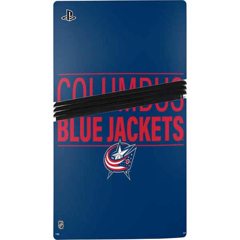 NHL Columbus Blue Jackets Lineup PS5 Pro Console Skin