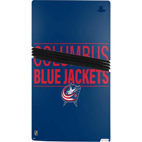 NHL Columbus Blue Jackets Lineup PS5 Pro Console Skin