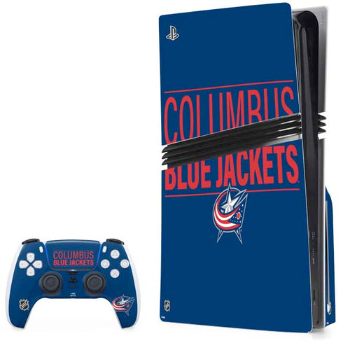 NHL Columbus Blue Jackets Lineup PS5 Pro Disk Bundle Skin
