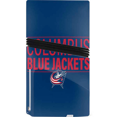 NHL Columbus Blue Jackets Lineup PS5 Pro Disk Console Skin