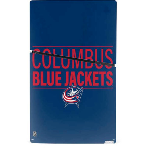 NHL Columbus Blue Jackets Lineup PS5 Slim Digital Edition Console Skin