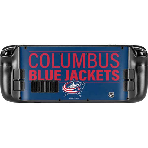 NHL Columbus Blue Jackets Lineup Steam Deck Handheld Gaming Computer Skin