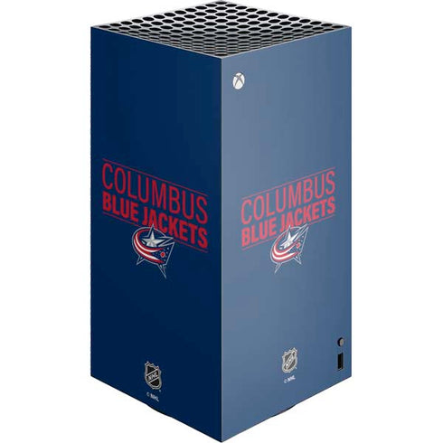 NHL Columbus Blue Jackets Lineup XBox Series X Digital Edition Console Skin