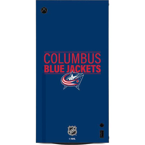NHL Columbus Blue Jackets Lineup XBox Series X Digital Edition Console Skin