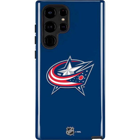 NHL Columbus Blue Jackets Logo Galaxy Cases