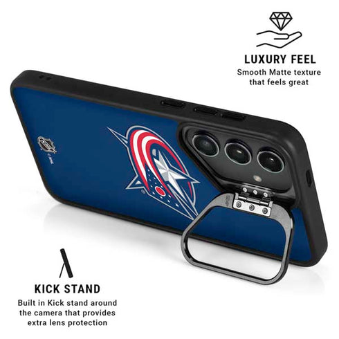 NHL Columbus Blue Jackets Logo Galaxy S24 Ultra Kickstand Case