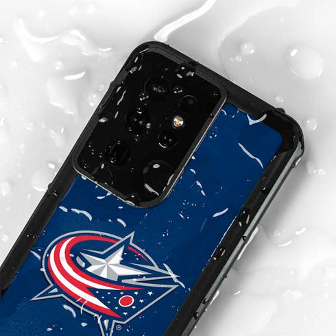 NHL Columbus Blue Jackets Logo Galaxy S24 Ultra Waterproof Case