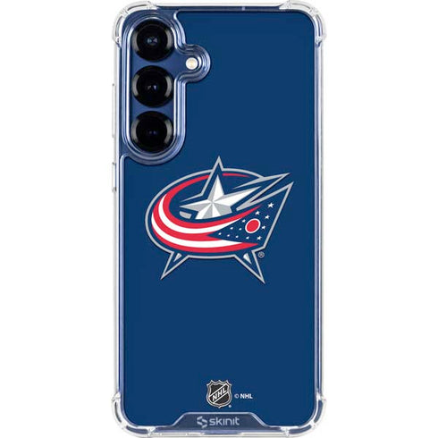 NHL Columbus Blue Jackets Logo Galaxy S25 Plus Clear Case