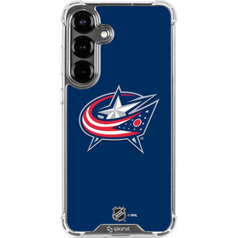 NHL Columbus Blue Jackets Logo Galaxy S26 Clear Case