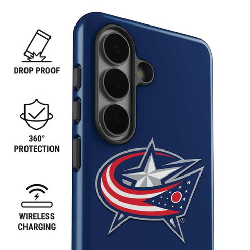 NHL Columbus Blue Jackets Logo Galaxy S26 Plus Impact Case
