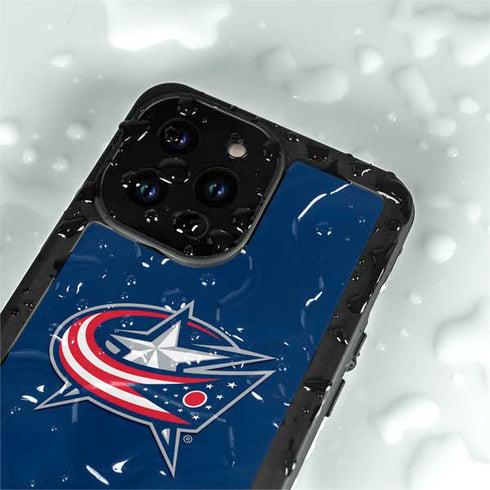 NHL Columbus Blue Jackets Logo iPhone 15 Pro Waterproof Case