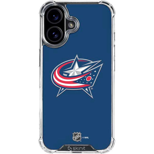 NHL Columbus Blue Jackets Logo iPhone 16 Plus Clear Case