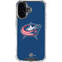 NHL Columbus Blue Jackets Logo iPhone 16 Plus Clear Case