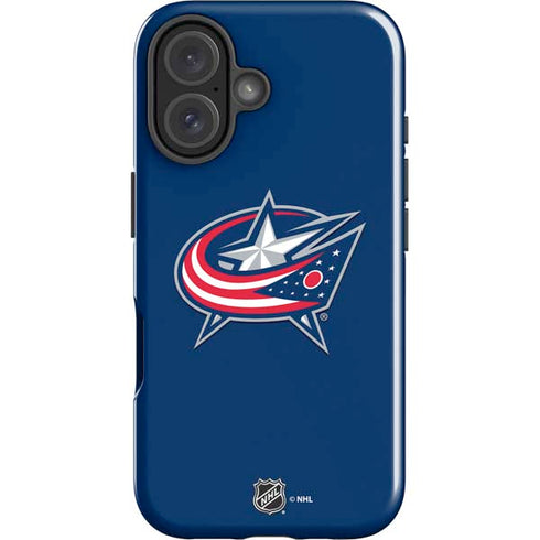 NHL Columbus Blue Jackets Logo iPhone 16 Plus Impact Case