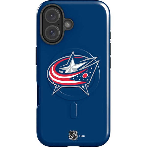 NHL Columbus Blue Jackets Logo iPhone 16 Plus Magsafe Impact Case