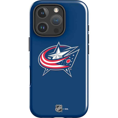 NHL Columbus Blue Jackets Logo iPhone 16 Pro Impact Case