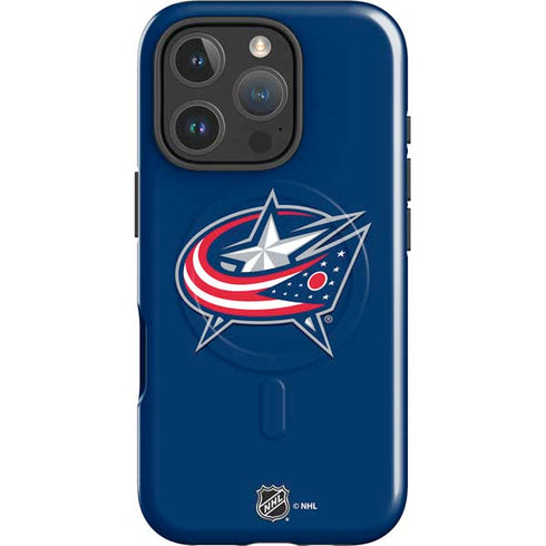NHL Columbus Blue Jackets Logo iPhone 16 Pro Magsafe Impact Case