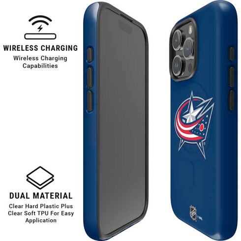 NHL Columbus Blue Jackets Logo iPhone 16 Pro Magsafe Impact Case
