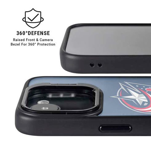 NHL Columbus Blue Jackets Logo iPhone 16e Kickstand Case