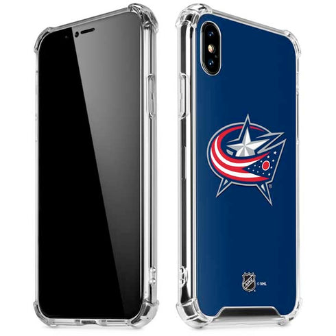 NHL Columbus Blue Jackets Logo iPhone X/XS Clear Case