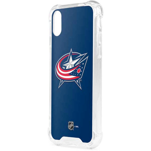 NHL Columbus Blue Jackets Logo iPhone XS Clear Case