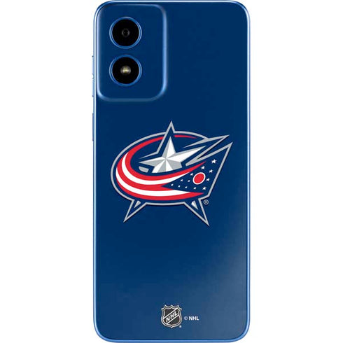 NHL Columbus Blue Jackets Logo Moto G Play 4G (2024) Skin