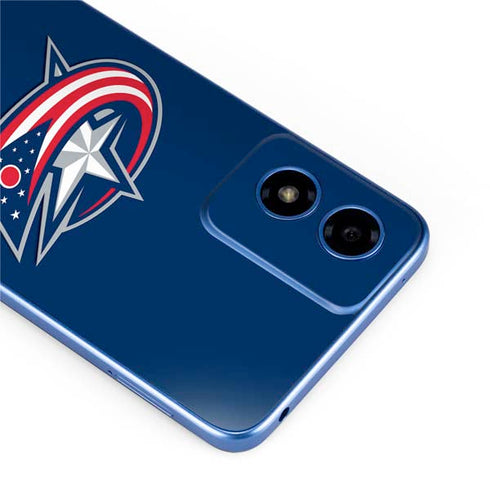 NHL Columbus Blue Jackets Logo Moto G Play 4G (2024) Skin