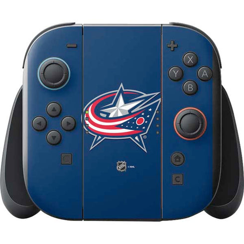 NHL Columbus Blue Jackets Logo Nintendo Switch 2 (2025) with Joy-Con Skin