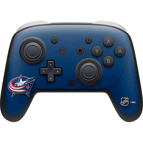 NHL Columbus Blue Jackets Logo Nintendo Switch 2 (2025) Pro Controller Skin