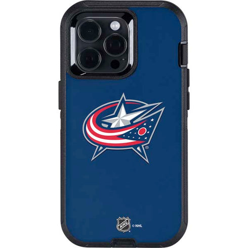 NHL Columbus Blue Jackets Logo Otterbox Defender iPhone Skin