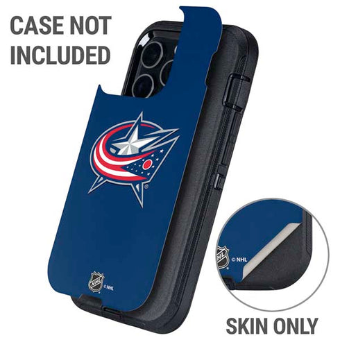 NHL Columbus Blue Jackets Logo Otterbox Defender iPhone Skin