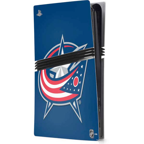 NHL Columbus Blue Jackets Logo PS5 Pro Console Skin