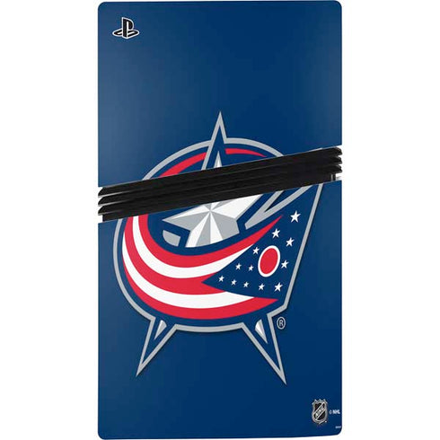 NHL Columbus Blue Jackets Logo PS5 Pro Console Skin