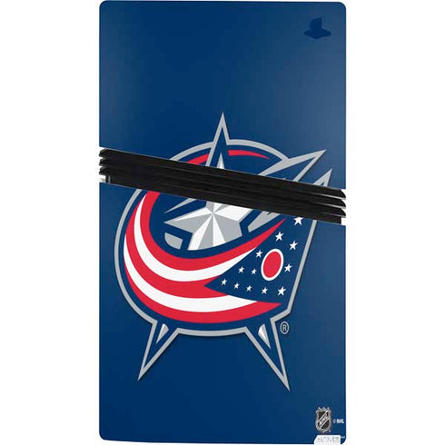 NHL Columbus Blue Jackets Logo PS5 Pro Console Skin