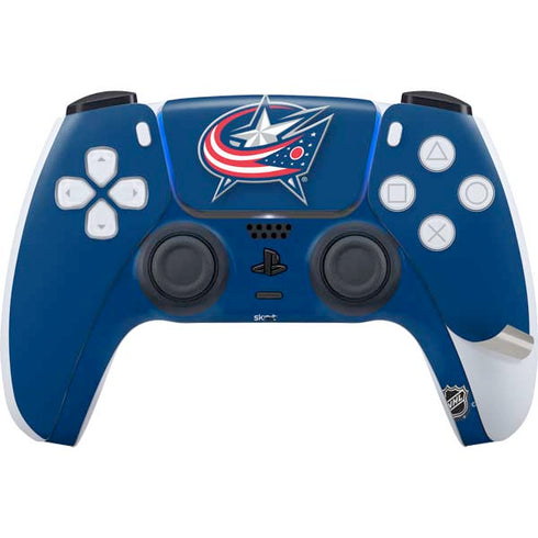 NHL Columbus Blue Jackets Logo PS5 Pro Disk Bundle Skin